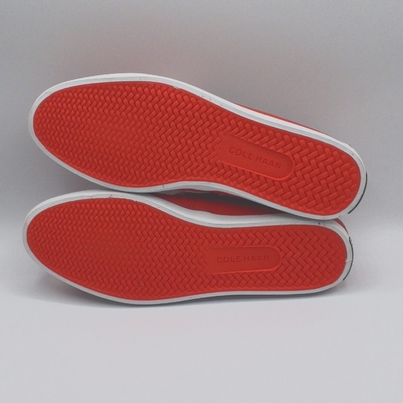 Cole Haan Leather Moccasin Bright Orange Size 7.5 - Picture 6 of 7